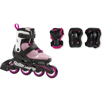 Kolečkové brusle Kolečkové brusle Rollerblade Microblade Combo Velikost: 36,5-40,5 pink/white