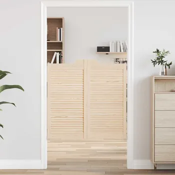 Interiérové dveře Křídlové dveře Louvred Design 1 pár 100x100 cm borovicový masiv - 8721158668288