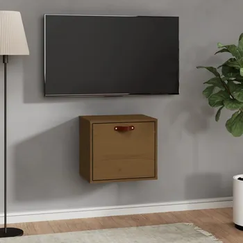 Příborník do zásuvky Nástěnná skříňka medově hnědá 40x30x35 cm masivní borové dřevo - 8720287204336