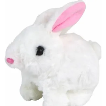 Hračka pro nejmenší Interaktivní Hračka Walking Králíček s krátkými vlasy a bílým motivem