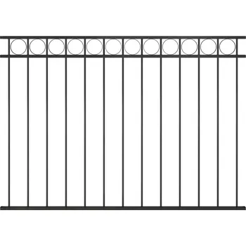 Plot Plotový panel ocelový 1,7 x 1,2 m černý - 8719883865164