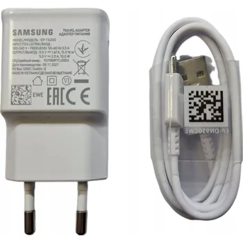 SAMSUNG 15W Nabíječka do sítě + Kabel USB-A / USB-C BÍLÁ (EP-DN930CWE)