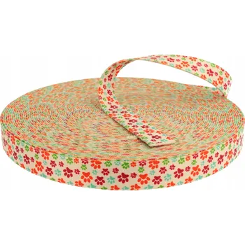 Vodítko pro psa Popruh , stuhy 10 m x 2,5 cm vícebarevné