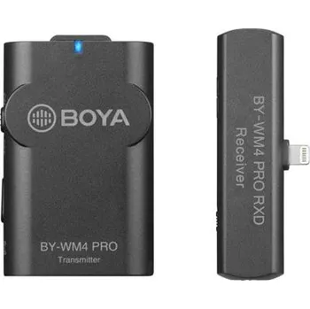 Mikrofon Boya BY-WM4 PRO-K3 - bezdrátový mikrofon (vysílač + přijímač) pro iOS