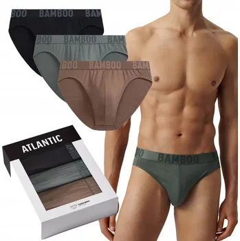 Slipy Pánské slipy ATLANTIC sport 3MP-199 w1 bambusové vlákno S