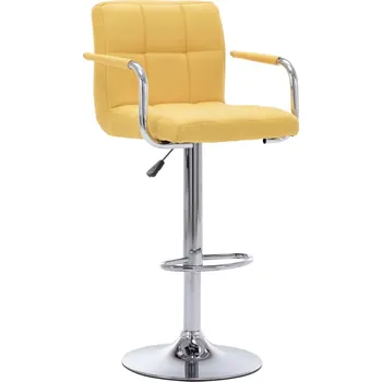 Barová židle Barová židle žlutá textil - 8719883596341
