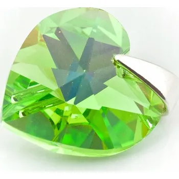 Přívěsek Přívěsek stříbrný s křišťálem Swarovski Srdce 14 PER AB