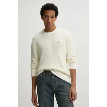 Dámský svetr Bavlněný svetr Guess Jeans M4BR30.Z3HM1 béžová 01X, vel. M