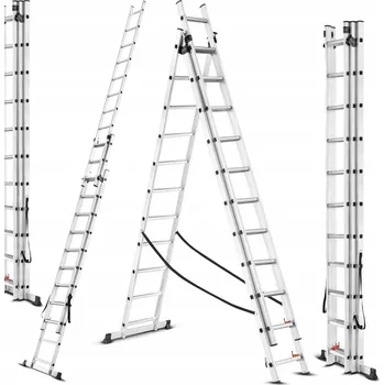 Žebřík Žebřík 3x11 Solid Maxi Hardmaister 3x11 wys.rob. 8,2