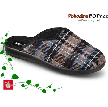 Pánská zdravotní obuv Pánský domácí pantofel Mjartan 608-K87 (2-03-02 káro)