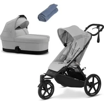 Dětské zboží Cybex Avi Spin Kočárek od narození - Fog Grey/Blue