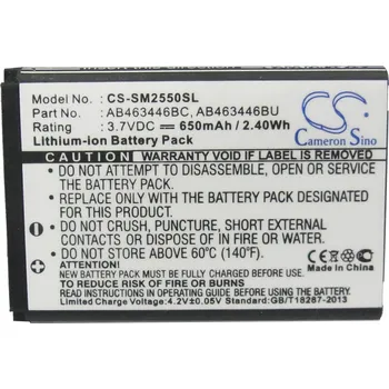 Baterie pro mobilní telefon Baterie Cameron Sino CS-SM2550SL pro Samsung GT-E2330 - neoriginální