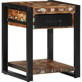 Konferenční stolek Boční stolek vícebarevné 40x40x50 cm recyklované dřevo - 8721158313218