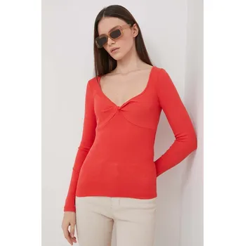 Pánské tričko Tričko s dlouhým rukávem Pepe Jeans HUALA PL505755 červená 33X, vel. XL