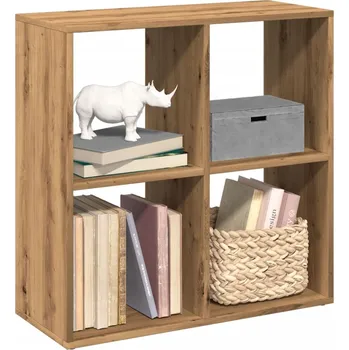 Knihovna Knihovna/dělící stěna dub artisan 69,5x29x69,5 cm kompozit - 8721158500526