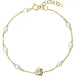 Pozlacený náramek s říčními perlami 23032.1