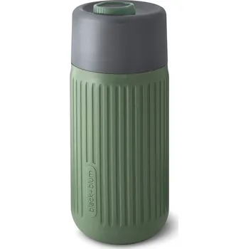Skleněný cestovní hrnek, 340ml, Black+Blum, zelený