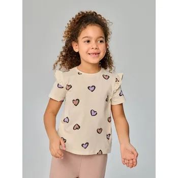 Dívčí tričko Sinsay - Bavlněné vzorované tričko - vícebarevná - 860GH-MLC - 860GH-MLC-134
