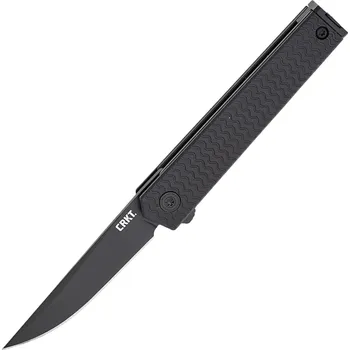 kapesní nůž CRKT CEO Microflipper Černý Drop Point 7081D2K
