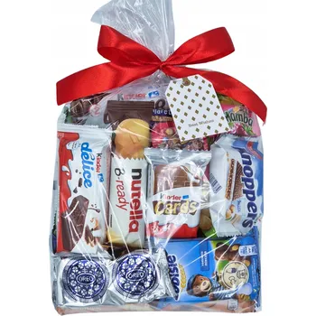 Dárkový potravinový koš Balíček sladkostí Mikuláše, Velikonoce pro děti, sada dárek, sáček