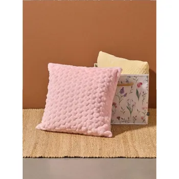 Povlak na polštářek Sinsay - Povlak na polštář z imitace kožešiny - pastelová růžová - 988GU-03X - 988GU-03X-ONE