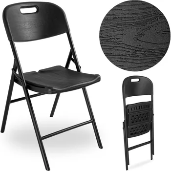 Jídelní židle Skládací cateringová židle WOODLAN černá