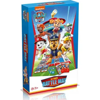 Desková hra Desková hra Top Trumps: Tlapková patrola - Bojová podložka - Strategická karetní hra Winning Moves