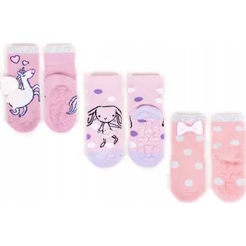 Dámské ponožky Dívčí froté Ponožky z 3D ABS silikonu, ponožky Yoclub 23-26