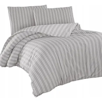 Povlečení Povlečení MADRAS GREY 140x200 / 70x90