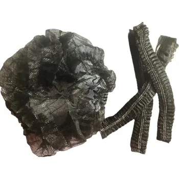 Čepice JEDNORÁZOVÁ ČEPICE Z NETKANÉ TEXTILIE 100 KS ČERNÁ