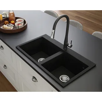 Granitový dřez Dvoukomorový granitový dřez Lavello