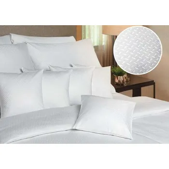 Bytový textil Damaškové povlečení Kávové zrno bílé