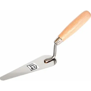 Zednické hladítko AWTools Nerezové štukové hladítko 160mm úzký kočičí jazýček AW30242