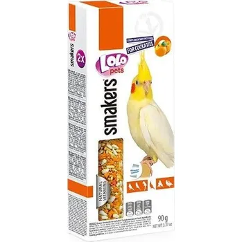 Krmivo pro ptáka LOLO SMAKERS 2 klasy pomerančové pro korely 90 g