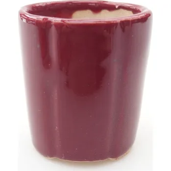 Květináč Mini bonsai miska 4 x 4 x 4,5 cm vínová