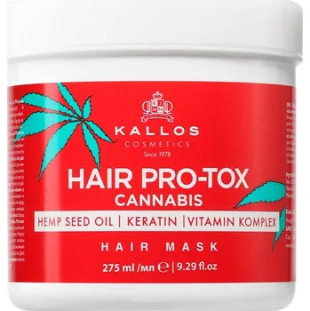 Vlasová regenerace Kallos Hair Pro-Tox Cannabis regenerační maska na vlasy s konopným olejem 275 ml
