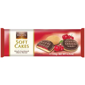 Feiny čokopiškoty s třešňovou náplní 135g