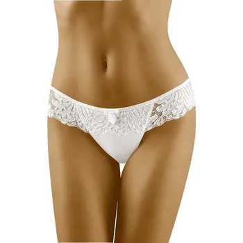 Kalhotky Dámské krajkové brazilky Karioka bílé S