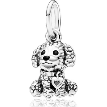 Přívěsek Přívěsek STŘÍBRO 925 Charms Korálek Pejsek Pudl