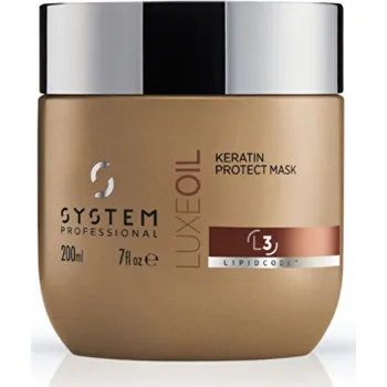 Vlasová regenerace System Professional Keratin Protect Mask - Ochranná maska na vlasy 200 ml