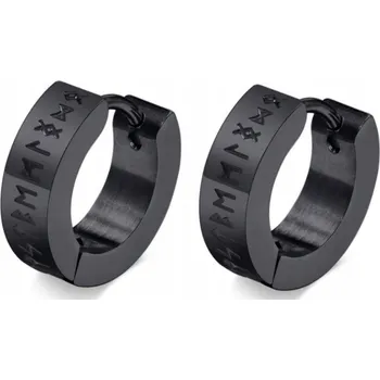 Náušnice Vikingské Severské Náušnice do Uší Kulatý z Oceli Punk Gothic