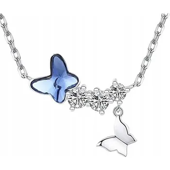 Náhrdelník STŘÍBRNÝ NÁHRDELNÍK MOTÝLEK PRO DÍVKU 925