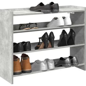 Botník Botník betonově šedý 80x25x62 cm kompozitní dřevo - 8721158649485