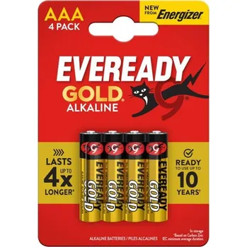 Článková baterie Energizer LR03/4BP Eveready Gold Alkaline