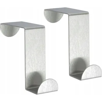 Věšák Ocelový věšák na dveře 2 ks