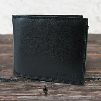 Peněženka Master Pragati luxusní pánská kožená peněženka černá premium kůže GTI A-770