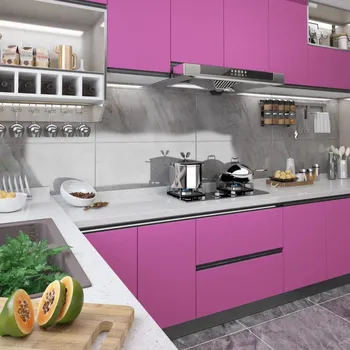 Okenní dekorace Samolepící tapeta na nábytek fialová vysoký lesk 500x90 cm PVC - 8720286224946