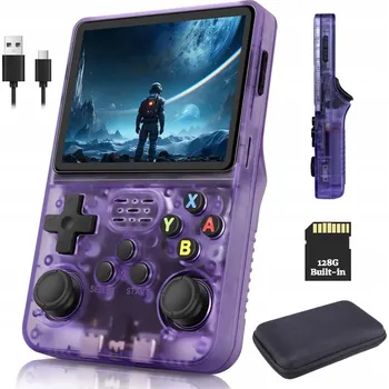 Herní konzole Herní konzole Bedee přenosná fialová 3,5" 128 GB 21 000 her