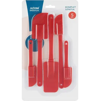 Kuchyňská stěrka Špachtle stěrka silikonová kuchyňské doplňky Altom Design červená 5 ks