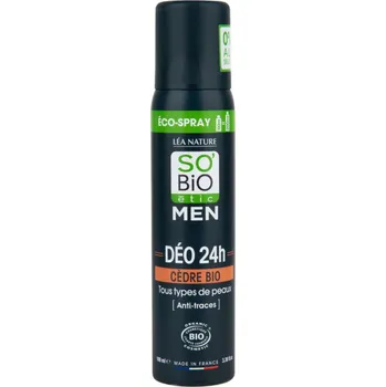 Deodorant přírodní ECO SPRAY 24h MEN cedr BIO SO´Bio étic 100 ml